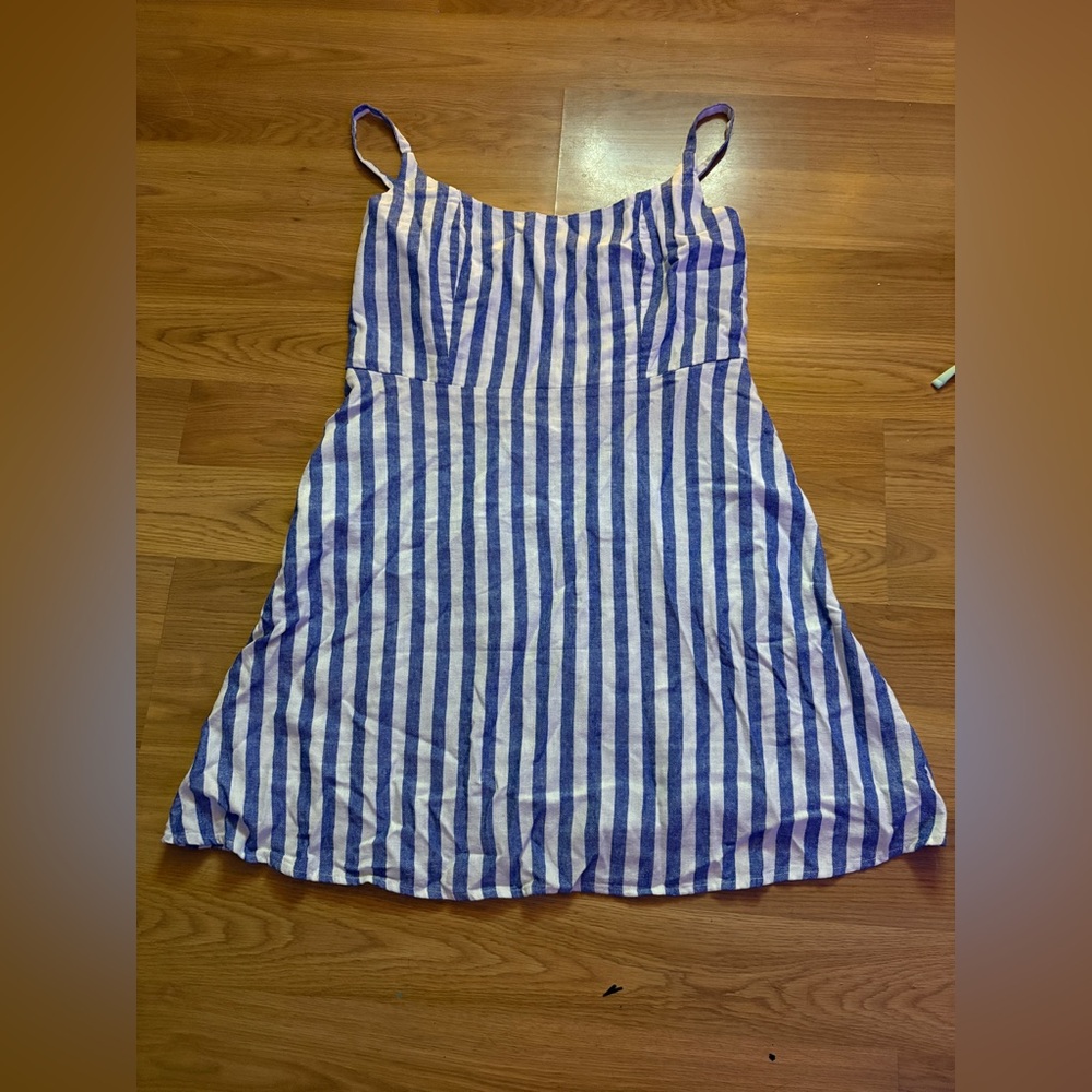Old navy blue and white sun dress